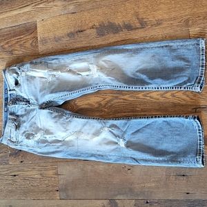 BKE 29x30 Aiden stretch bootcut distressed jean